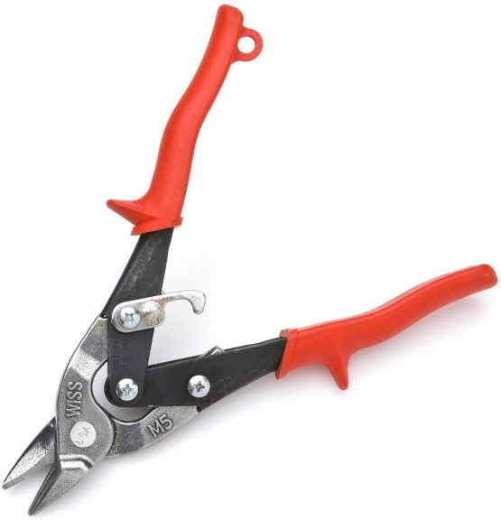 Wiss M5R Tinsnips & Aviation Compound Snips, Red, 7/8" - 9-3/4"