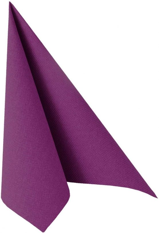 Papstar Royal Collection 10820 Serviettes 1/4 Fold 40 x 40 cm Purple Pack of 50