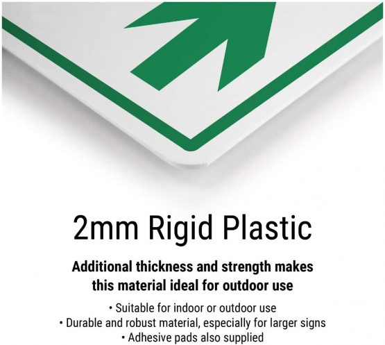 VSafety First Aid Box Sign - Landscape - 450mm x 150mm - 2mm Rigid Plastic - Image 2