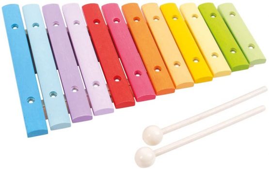 Bigjigs Toys Wooden Snazzy Xylophone - Musical Instruments for Kids