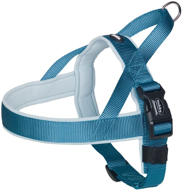 Nobby Classic Preno Norwegian Harness, 50-64 cm+42 cm/25-35 mm, Light Blue, M-L (Pack of 1)