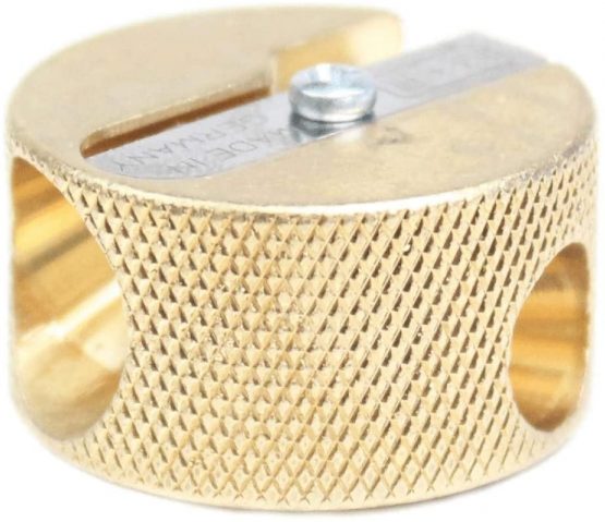 M+R Professional Solid Brass Circular Double Hole Sharpener