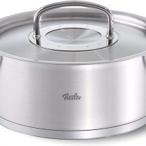 Fissler original-profi collection / roast pot, (Ø 24 cm, 4,6l) stainless steel pot with lid, roasting pan, internal scaling, stainless, all heat sources, induction