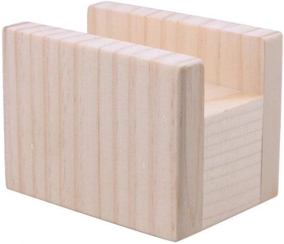 RDEXP 2inch Hight Desk Riser Lifter Wooden Furniture Soft Feet Lifts Storage Lift 4cm Groove Set of 2 - Image 2