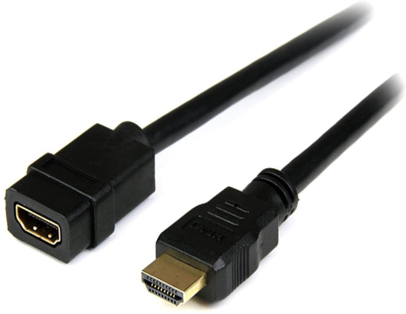 StarTech.com 2m (6ft) HDMI Extension Cable, HDMI Male to Female Cable, 4K HDMI Cable Extender