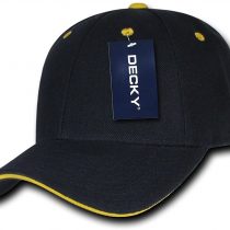 Decky Sandwich Visor Baseball Cap - Navy/Gold