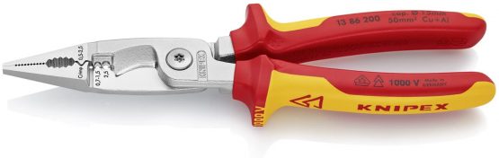 KNIPEX Pliers for Electrical Installation 1000V-insulated (200 mm) 13 86 200