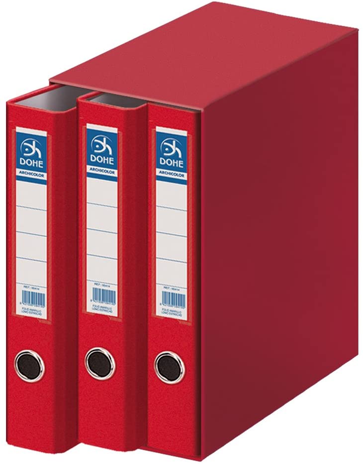 dohe Filing Module 3 archicolor, Folio Narrow Spine, Red, Folio lomo estrecho