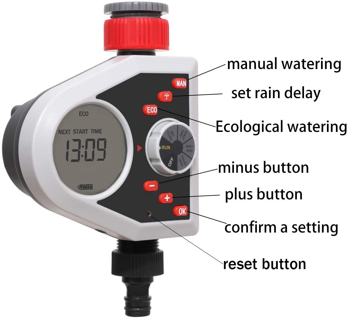 Aqualin Water Timer Tap Hose Timer Watering Computer Garden Irrigation ...