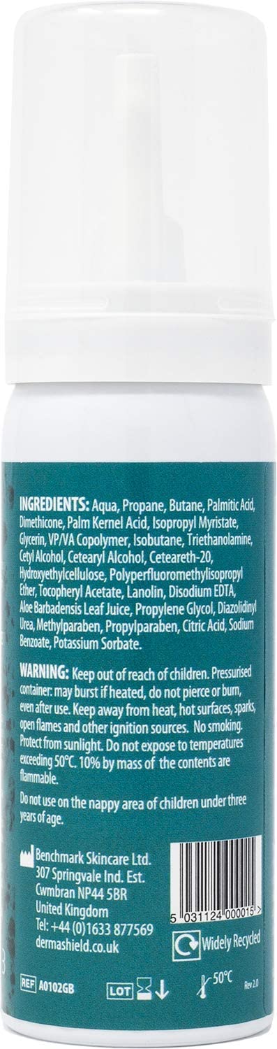 Derma Shield Barrier Cream 50ml Mousse, The Ultimate Waterproof Skin Shield for Hands Body, Face - Image 2