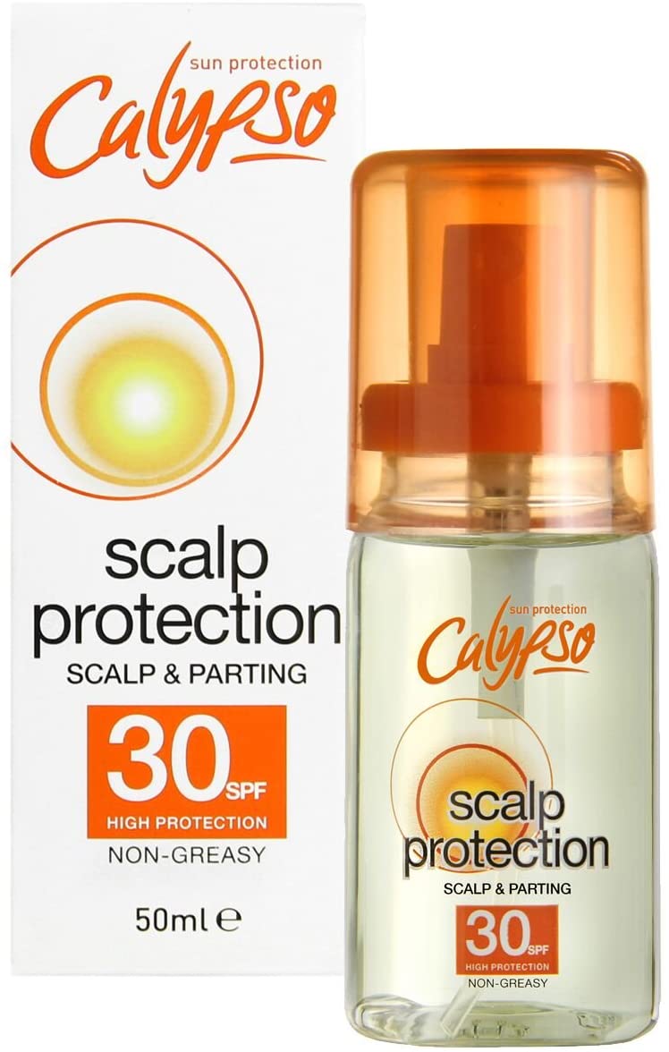Calypso Hair & Scalp Protection Spray SPF30 Non Greasy High Protection UVA and UVB, 50ml, Clear/Orange, 50 ml (Pack of 1)