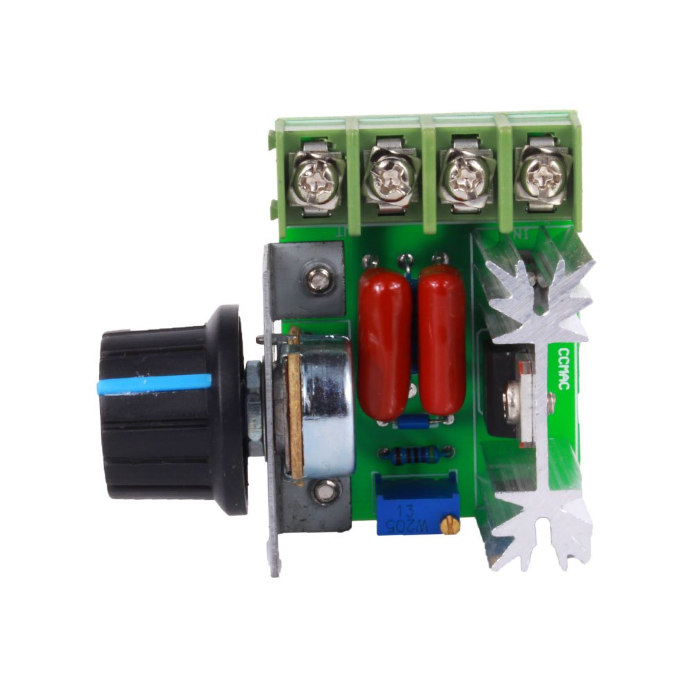 FTVOGUE 2000W AC Motor Speed Controller 50-220V 25A Adjustable Voltage Regulator Electronic Dimmer Thermostat Governing