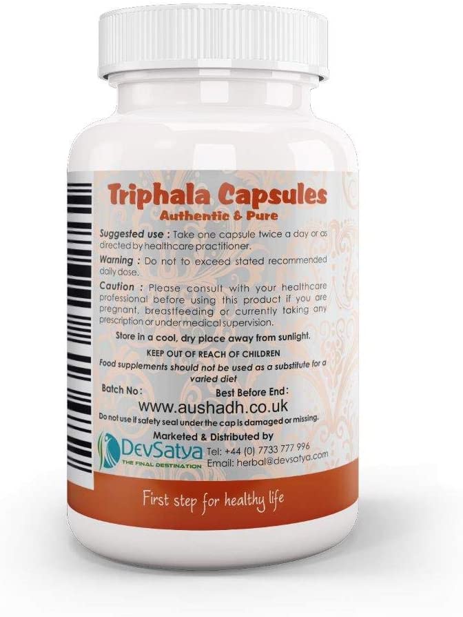 Triphala Capsule, Natural, 60 count (Pack of 1) - Image 4