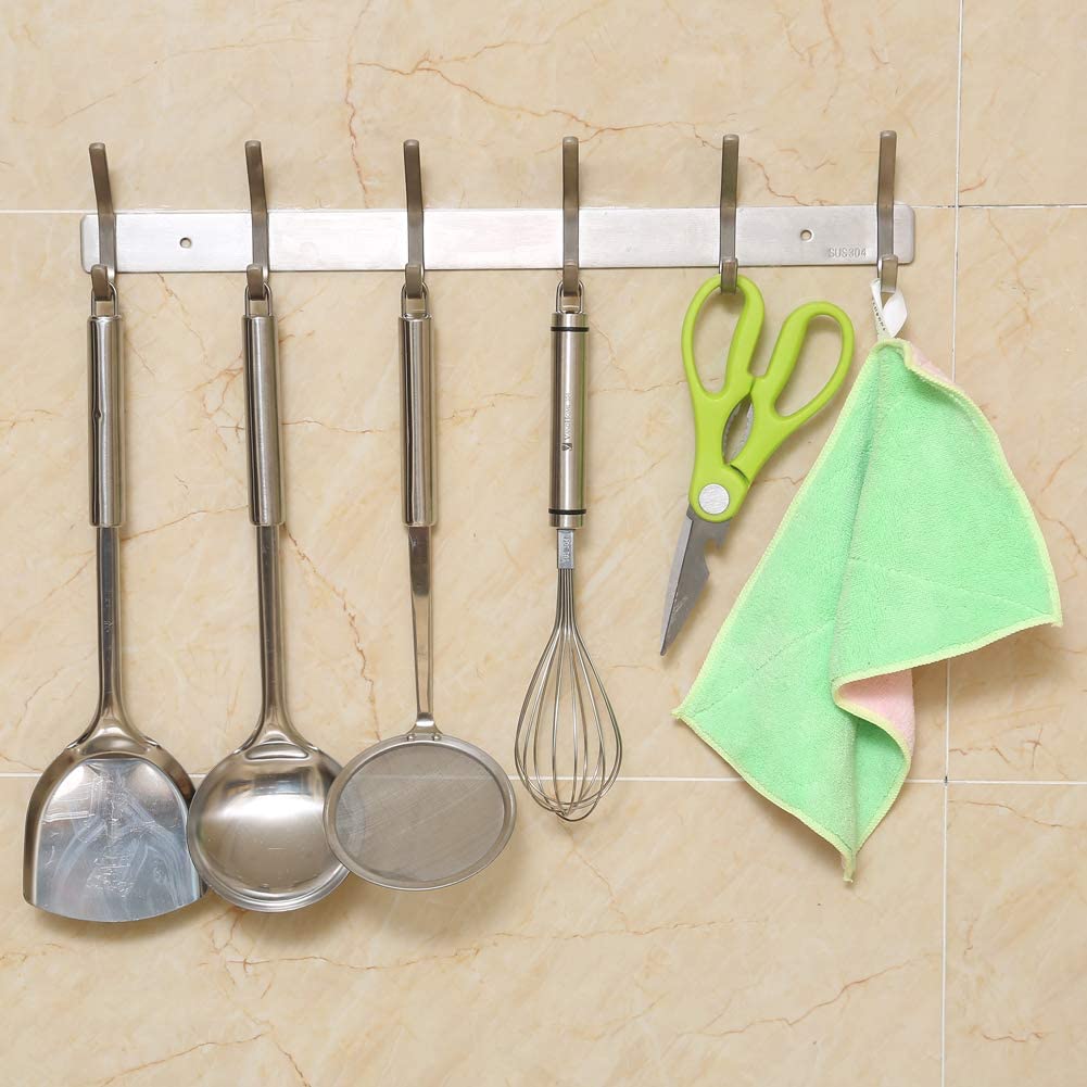 Jaysamay Glue No Drilling Wall Mount Coat Double Hook Rack - Image 3