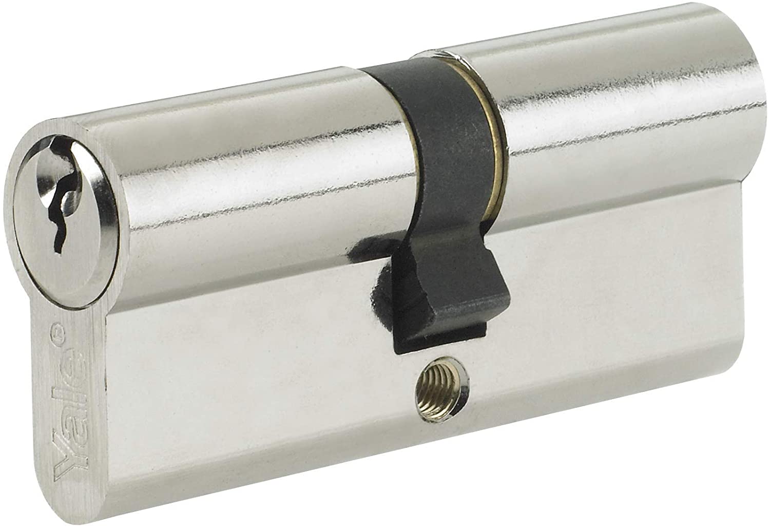 Yale Euro Double Cylinder, 3 Keys Supplied, Standard Security, Boxed, Suitable for All Door Types Nickel Finish, 30:10:30 (70 mm)