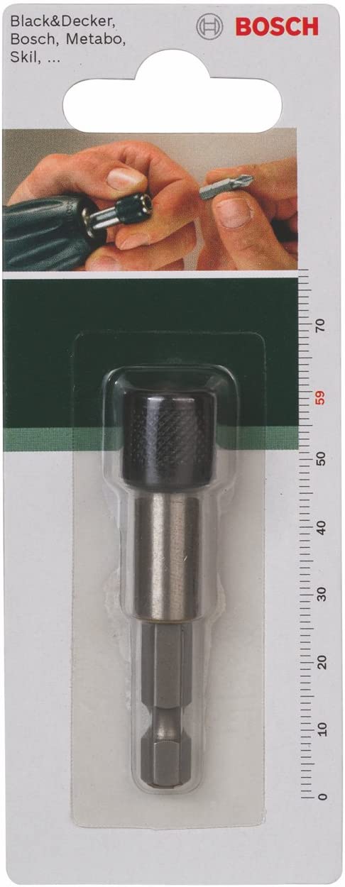 Bosch 2609255902 59mm Universal Bit Holder with Permanent Magnet and with Quick-Change Drill Chuck, 59 mm - Image 2
