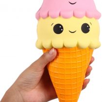 Anboor Squishies Ice Cream Jumbo Squishys Slow Rising Kawaii Smiley Squishies Decompression Toys Prime 1 Pcs 12.5 x 10.5 x 21.5 cm