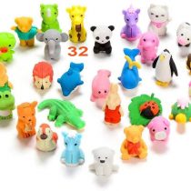 Puzzle Erasers Animal Erasers【32 Piece】Random Interesting Fancy Pencil Eraser Pack,Good Gifts for Party Favours, Erasers Toy Collection for School Supplies