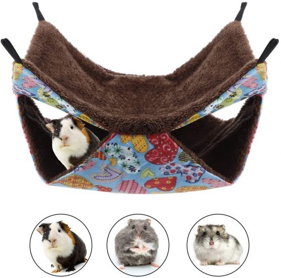 YOUTHINK Warm Small Animal Hammock Cotton Sleeping Nest with Soft Comfortable Luxury Double Layers for Your Samll Pets of Hamster/Parrot/Ferrets