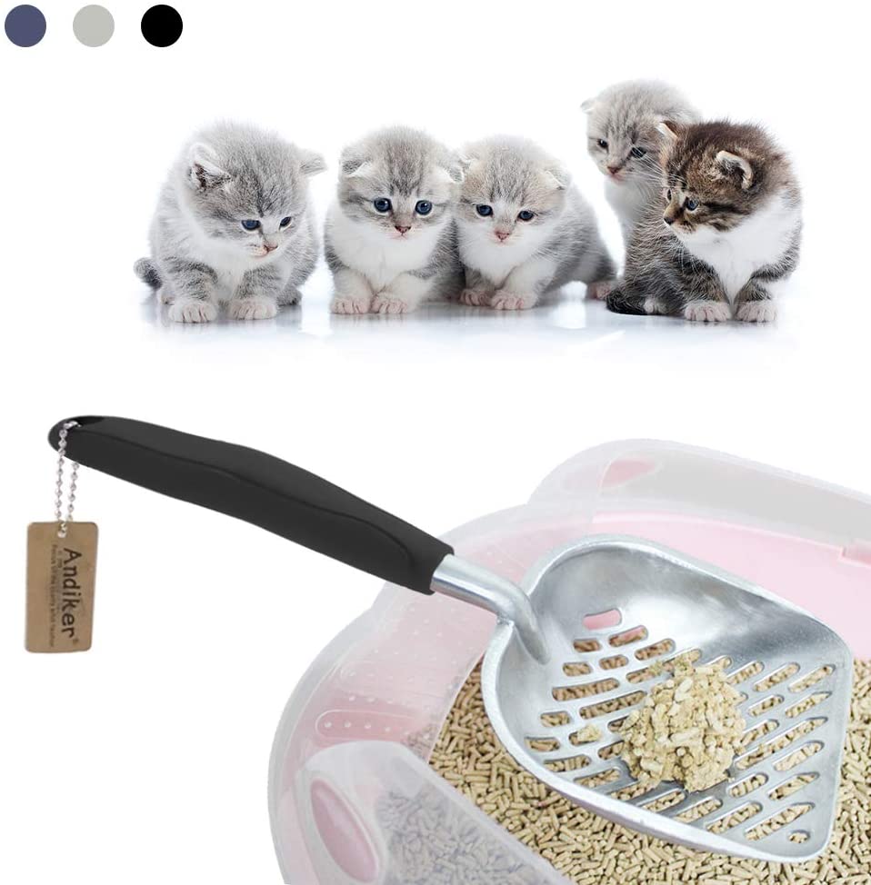 Andiker Metal Cat Litter Scoop Durable Large Litter Box Sifter with