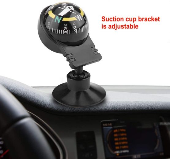 KIMISS Adjustable Dash Mount Compass Navigation Hiking Direction Pointing Guide Ball For Marine Boat Truck Auto Car Outdoor - Image 2