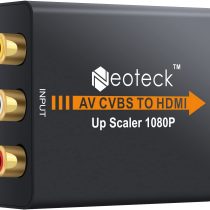 Neoteck RCA to HDMI Converter Alloy 1080P Mini RCA Composite CVBS AV to HDMI Video Audio Adapter Supporting 720P/1080P for PC Laptop Xbox PS3 TV STB VHS VCR Camera DVD Players Projector