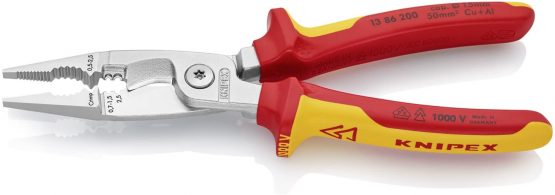 KNIPEX Pliers for Electrical Installation 1000V-insulated (200 mm) 13 86 200 - Image 2