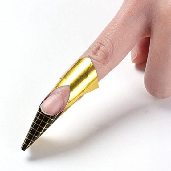 Frcolor 100pcs Nail Form Pro Nail Art Guide Form Acrylic Tips Gel Extension Sticker - Image 4