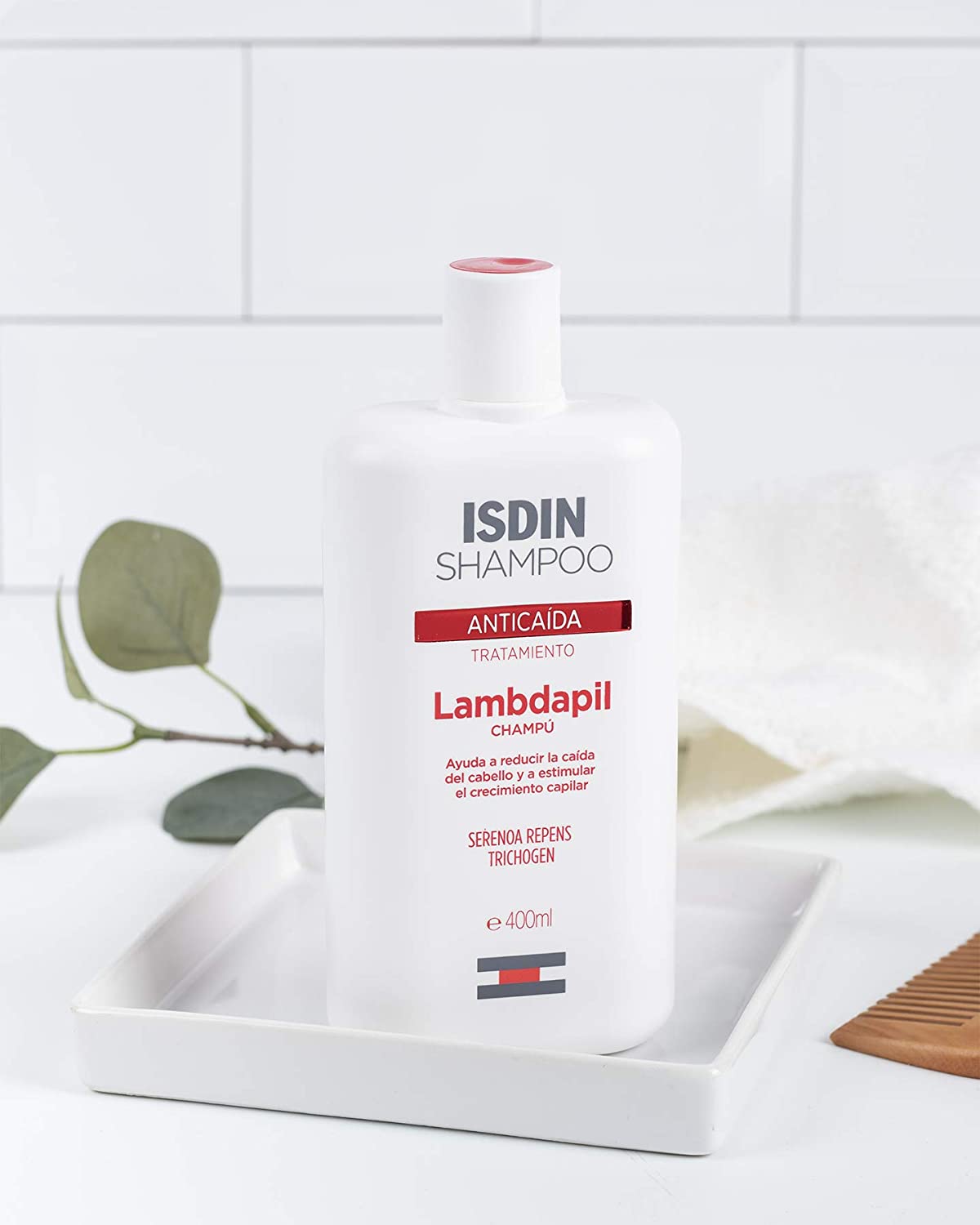 ISDIN Lambdapil Treatment, Anti-Hair Loss Shampoo, Set: 2 x 400 ml (Total: 800 ml), no, 400 ml (Pack of 2) - Image 3