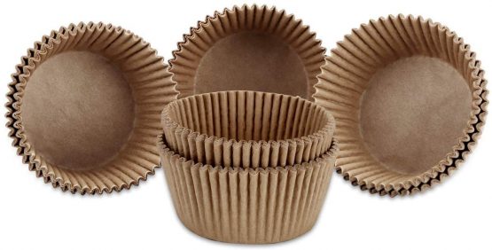 Gifbera Natural Standard Cupcake Baking Cases Odorless Paper Cups 400-Count - Image 2