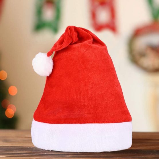 Faburo 4pcs Christmas Hats Christmas Decoration Santa Claus hat Father Christmas Red Santa Christmas Hats for Christmas Holiday Party - Image 3