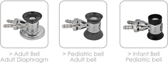 MDF® Sprague Rappaport Dual Head Stethoscope with Adult, Pediatric, and Infant Convertible chestpiece-Free-Parts-for-Life & Lifetime Warranty (MDF767) - Image 2