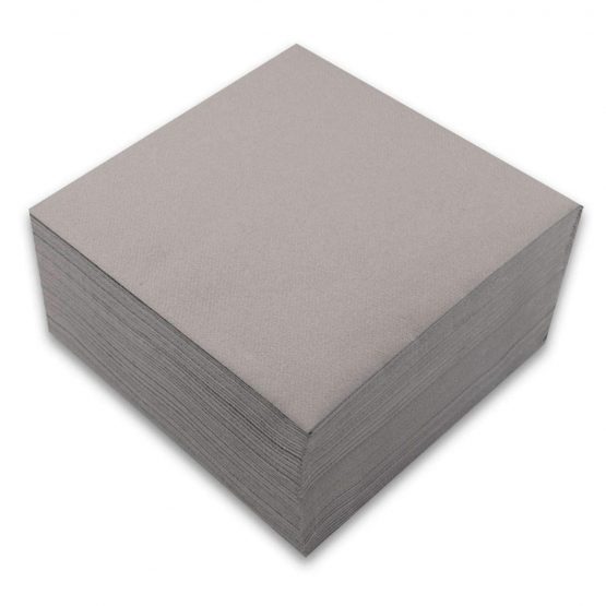 Saten ser41007372 Deluxe Soy Elegant, Napkin 40 x 40, Airlaid, 1/4 Fold, 50 Napkins, Grey Beton