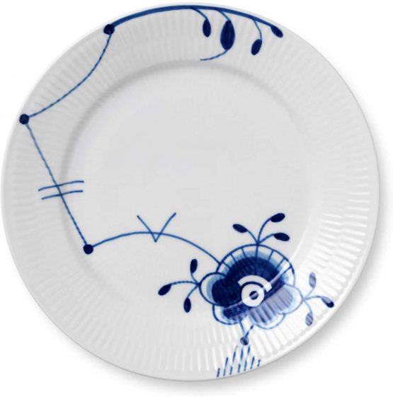 Royal Copenhagen 1017372 Blue Fluted Mega Breakfast Plate, Porcelain