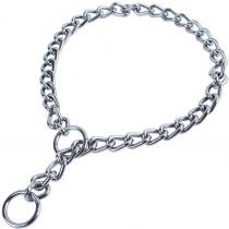 Bunty Strong Metal Dog Choker Choke Chain Training Collar Anti-Pull With Ring For Lead - Small