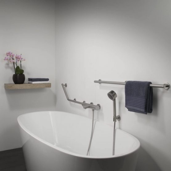 Tiger Boston Comfort & Safety Grab Rail 90 cm, Stainless Steel Brushed, 90 x 5.1 x 7 cm - Image 2