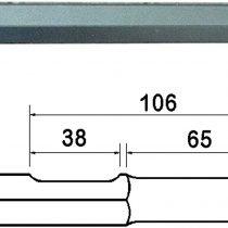 Faithfull FAIKAGP450 Point 450 mm SDS Max Kango Shank