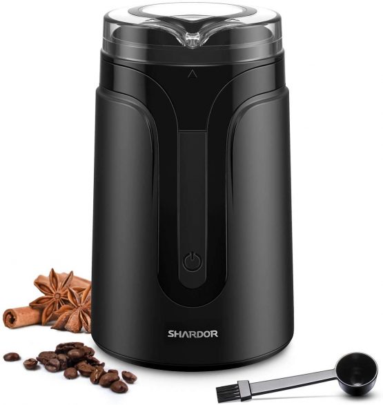 SHARDOR Coffee Grinder Electric, 70g Large Grinding Capacity Spice and Coffee Bean Grinder, Grinder for Grains and Herbs with Stainless Steel Bowl
