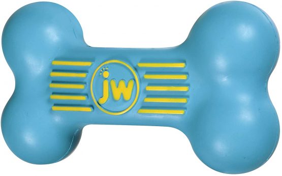 JW Isqueak Bone Medium By Squealing Thick Rubber Bones For Dogs, M - Image 3