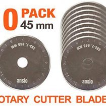 Rotary Cutter Blades 45mm x 10 Pack | Compatible with OLFA, Fiskars 45mm Rotary Cutter | Perfect for Quilting, Patchwork, Crafts and Sewing