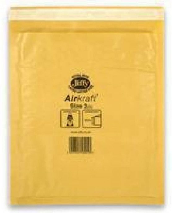 Jiffy Airkraft Bag 205x245mm - Gold (Pack of 100 Sheets)