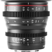 Meike 16mm T2.2 Manual Focus Wide Angle Fixed Prime Cinema Lens for M43 Micro Four Thirds MFT Mount Cameras and Cinema Camera BMPCC
