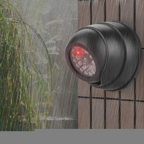Dummy Camera,Flashing LED Waterproof Wall-mounted Fake Dome Camera CCTV Surveillance exterior Camera Indoor & Outdoor with 30pcs IR LED for Home/ Warehouse - Image 3