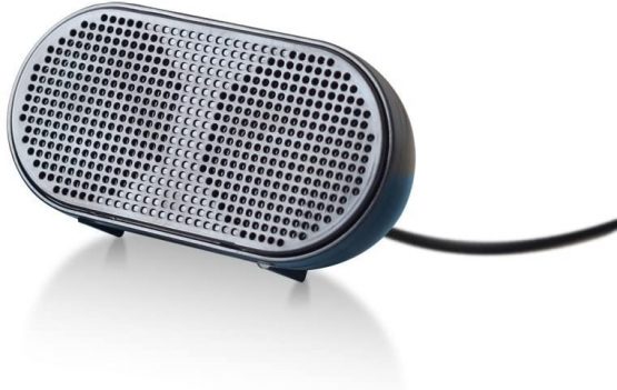UKHONK Mini USB Speaker Portable Loudspeaker Powered Stereo Multimedia Speaker for Notebook Laptop PC(Black) - Image 4