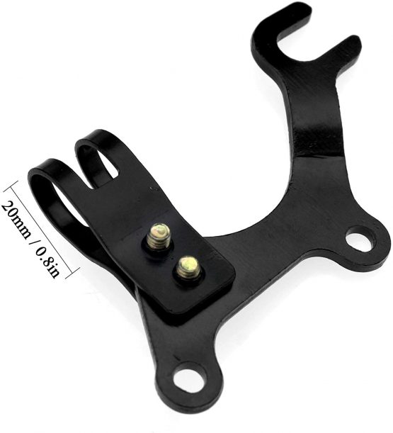 Black 20mm MTB Road Bike 160mm Disc Brake Bracket Frame Adaptor Mounting Holder - Image 4