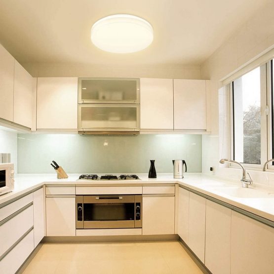 LE 24W LED Ceiling Light, Waterproof IP54, Warm White 3000K, 200W Incandescent Bulb Equivalent, 2400lm Flush Mount Lighting Fitting for Bathroom, Bedroom, Kitchen, Hallway and More Ø33cm - Image 2