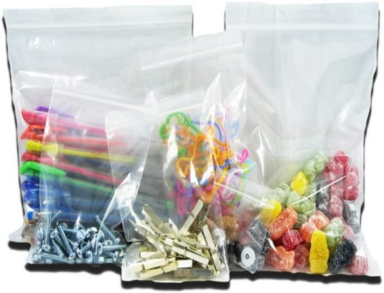 100 Extra Large Clear Transparent Plastic Resealable Gripseal Grip Press Seal Lock Packing Packaging Storage Bags - Size 13 x 18" / 325 x 450mm