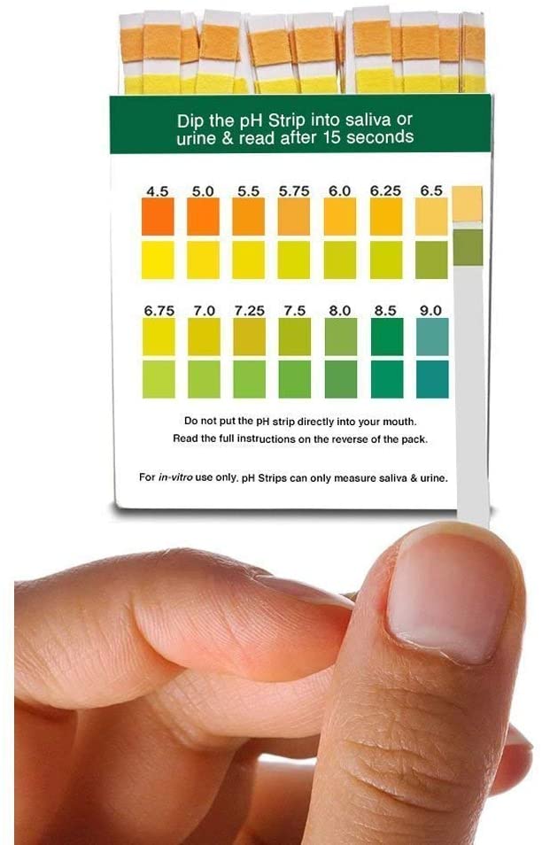 SimplexHealth pH Test Strips pH 4.5 - pH 9.0 for Urine and Saliva with Dual Pad - Image 2