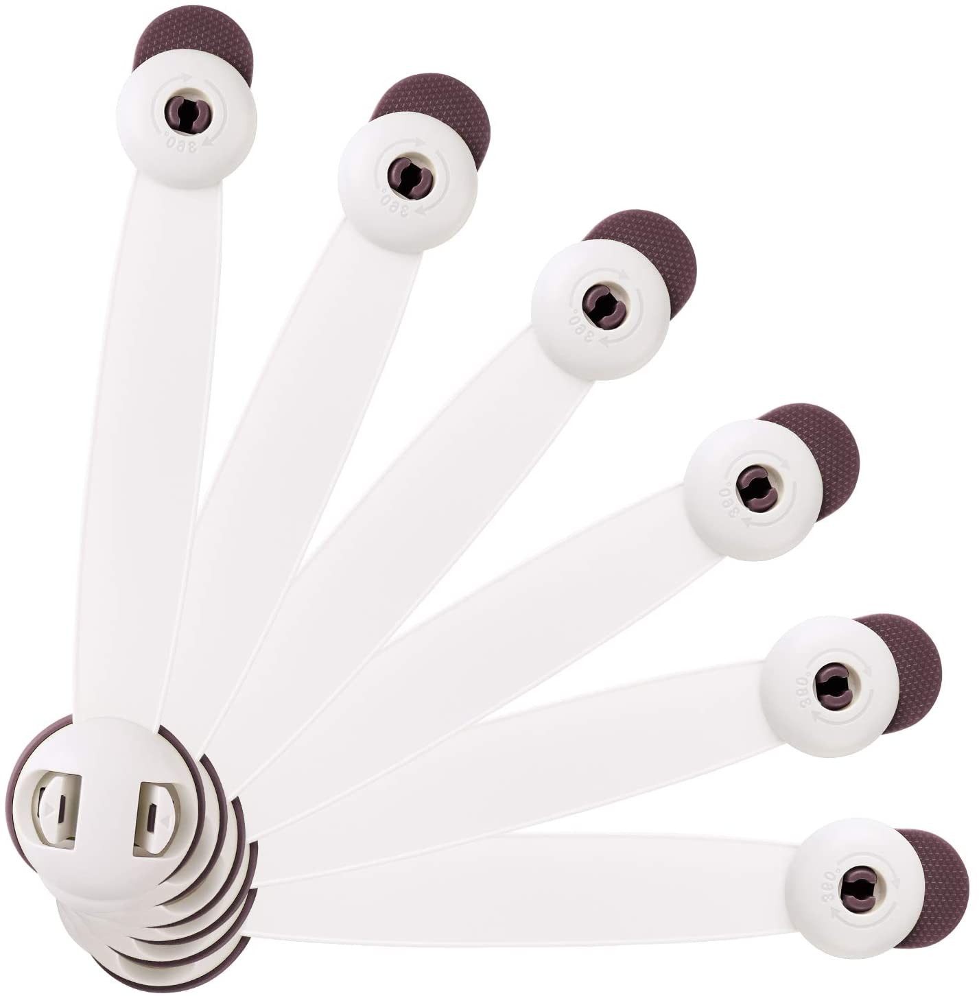 Vicloon Child Safety Cupboard Locks, 6 Pcs Baby Proof Locks No Screws with 3M Adhesive Stick On Cabinets