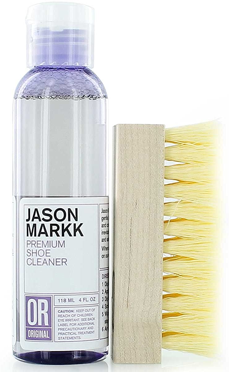 Jason Markk Essential Kit, Shoe Cleaner, Trainers Care, 2-Piece Set, Deep Cleaning Solution & Durables Brush